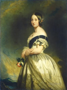 Queen Victoria 1842 royalty portrait Franz Xaver Winterhalter Oil Paintings